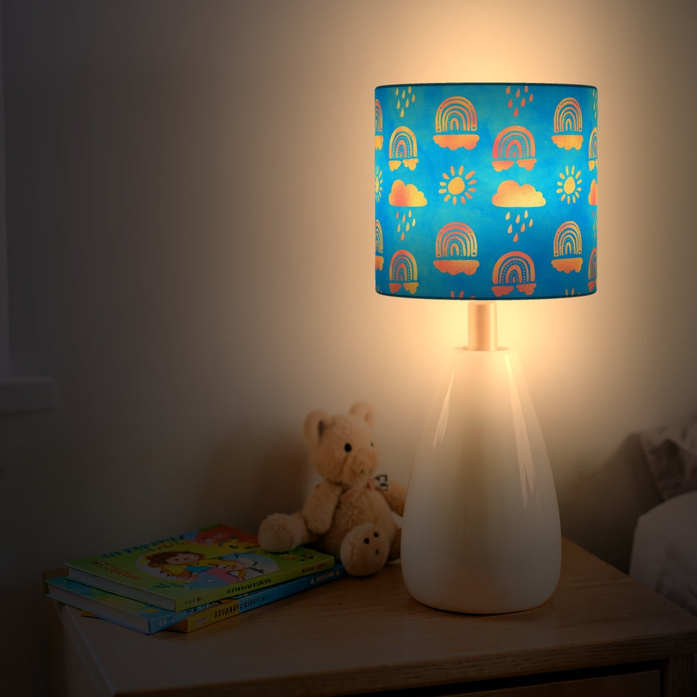 Gold Rainbow Blue Pattern lampshade