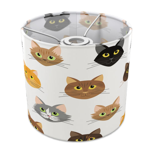 Whimsical Cat Faces lampshade - 20cm Ceiling