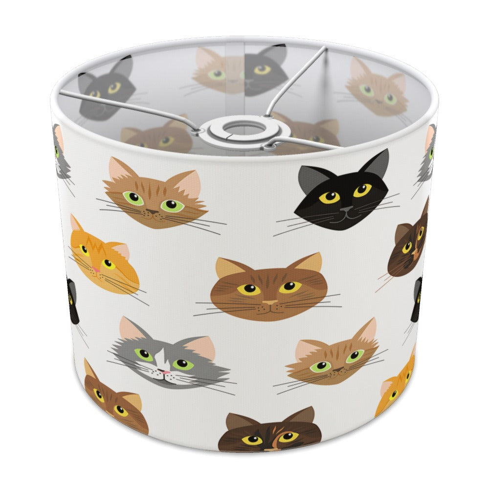 Whimsical Cat Faces lampshade - 25cm Ceiling