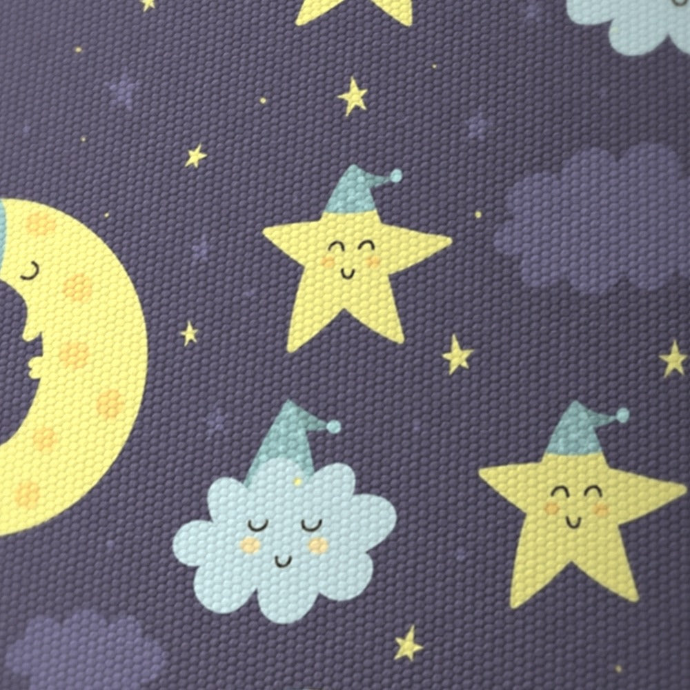 Blue Stars and Moon lampshade