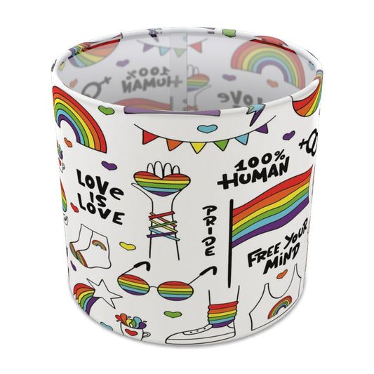 Rainbow Pride Love Is Love lampshade - 20cm Table