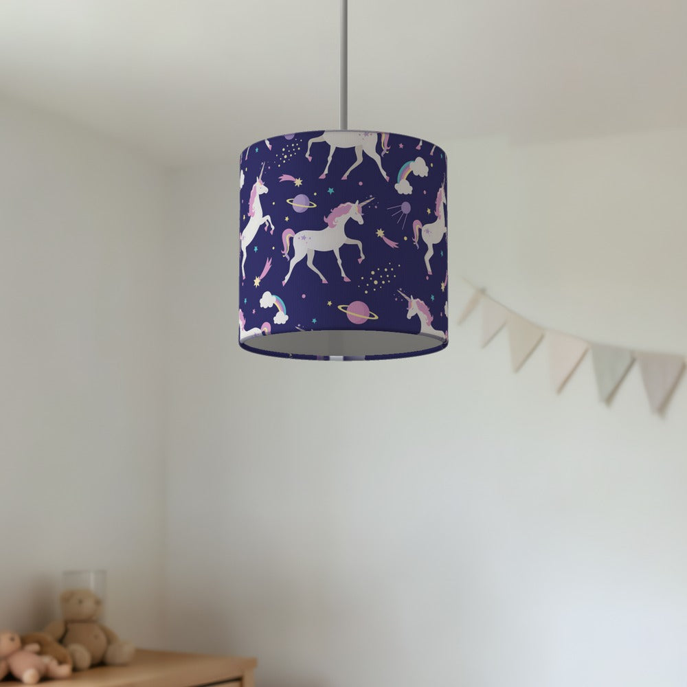 Magical Unicorn and Stars lampshade