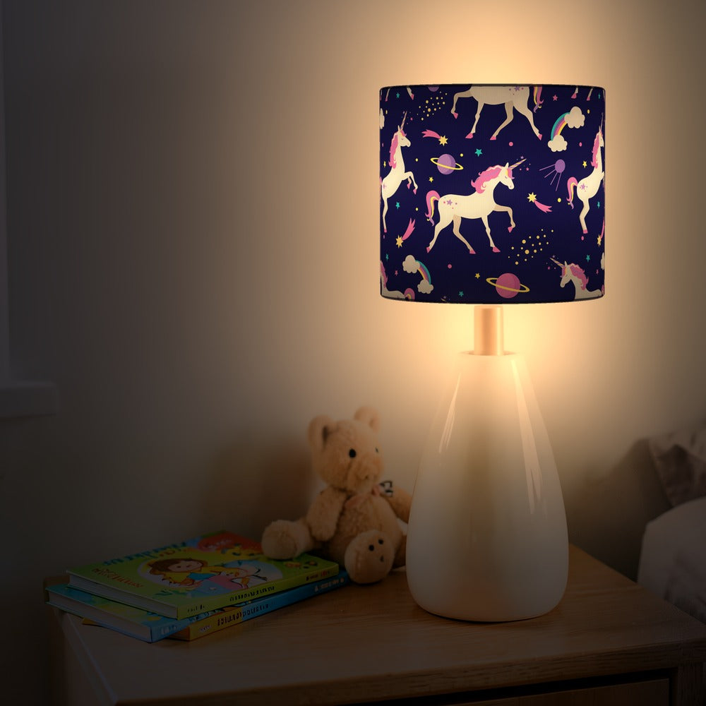 Magical Unicorn and Stars lampshade