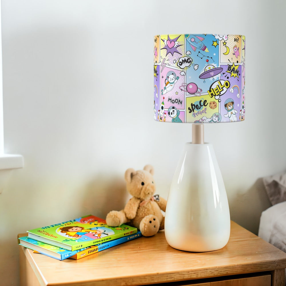 Cartoon Space Adventure lampshade