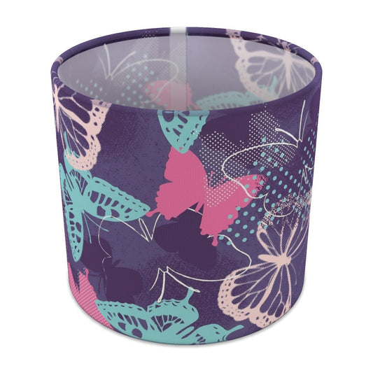 Purple Butterfly Pattern lampshade - 20cm Table