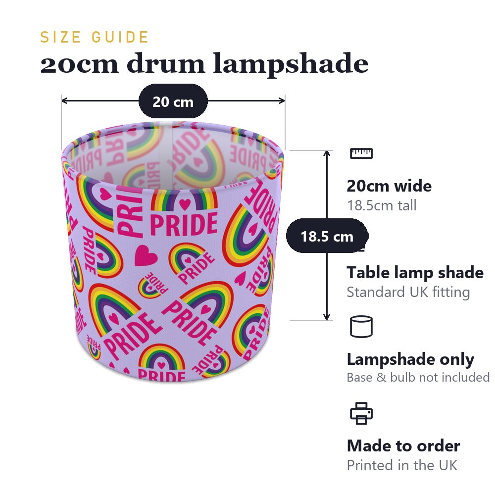 Rainbow Pride lampshade