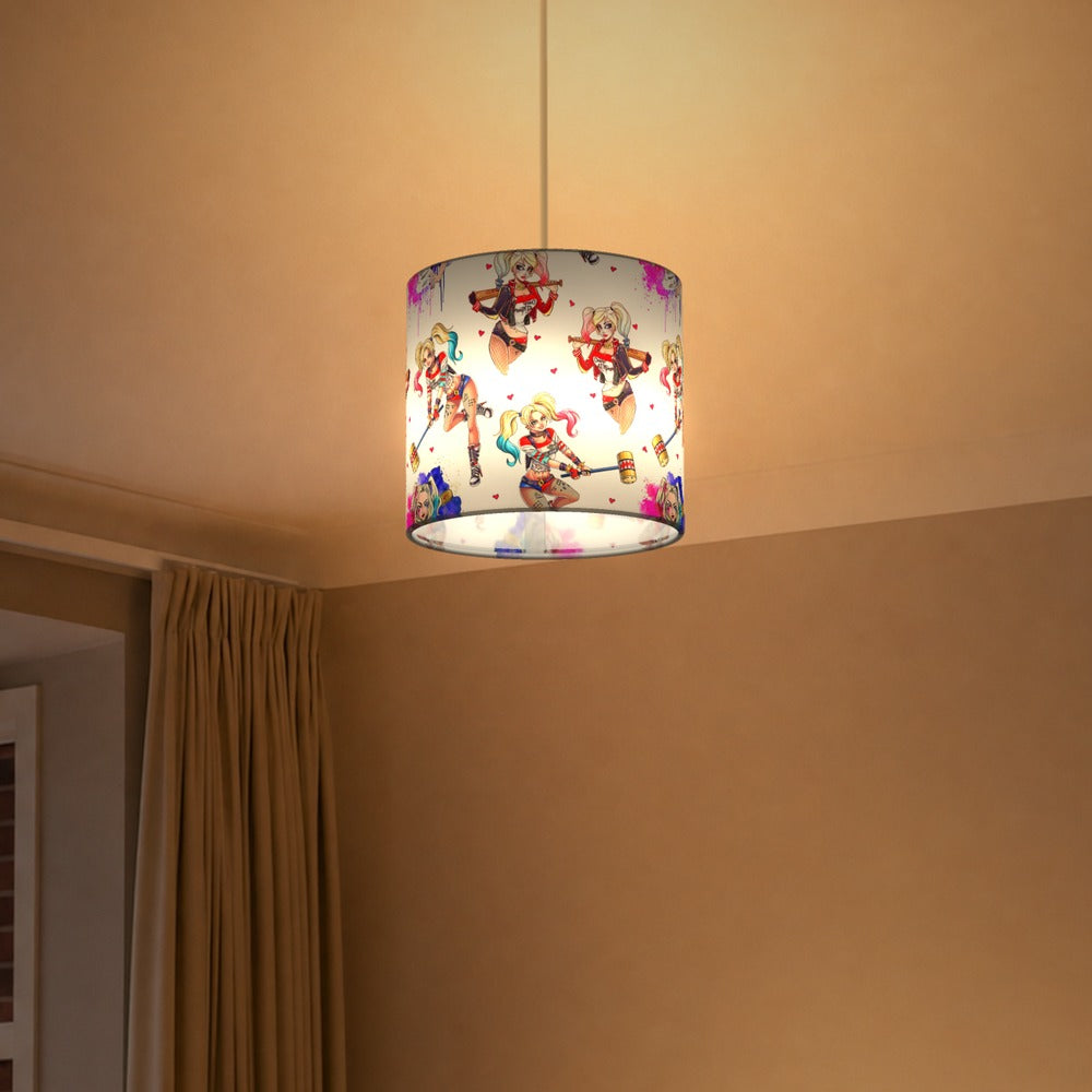 Comic-inspired Character Pattern lampshade