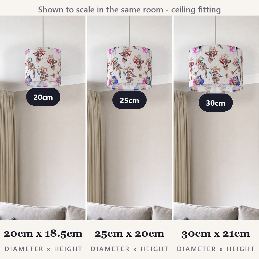 Comic-inspired Character Pattern lampshade