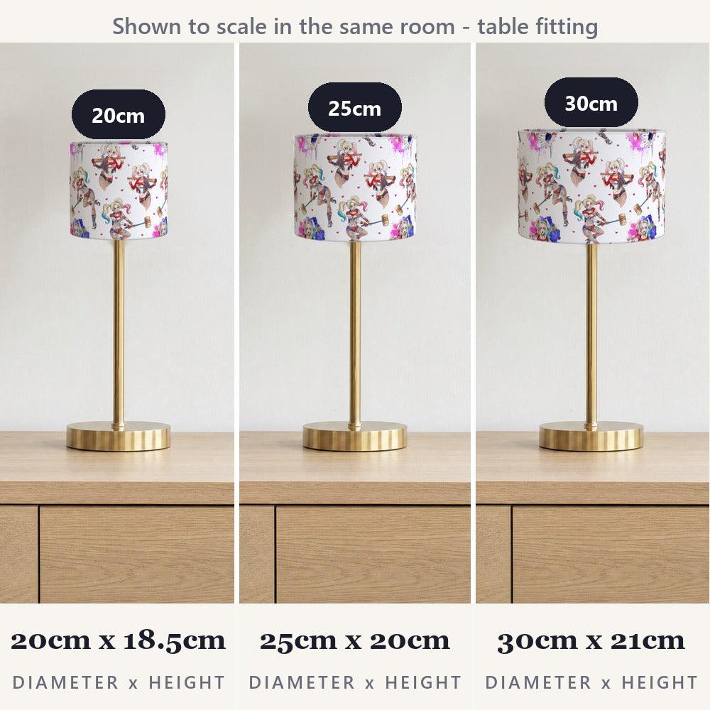 Comic-inspired Character Pattern lampshade
