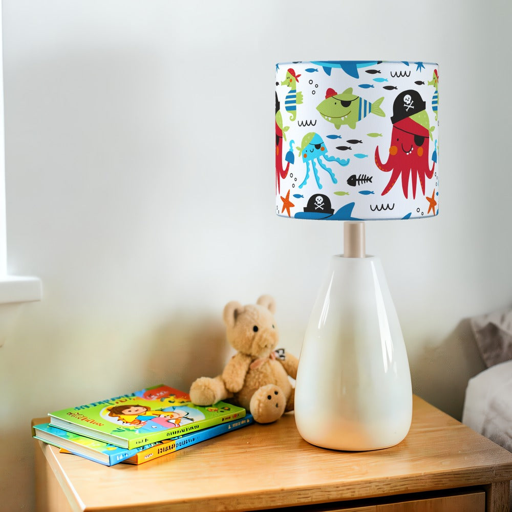 Pirate Adventure Squid and Fish lampshade