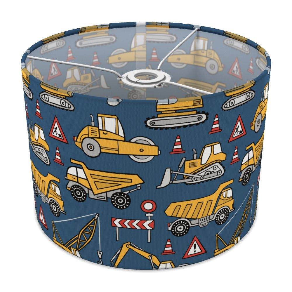 Blue Construction Vehicle lampshade - 30cm Ceiling