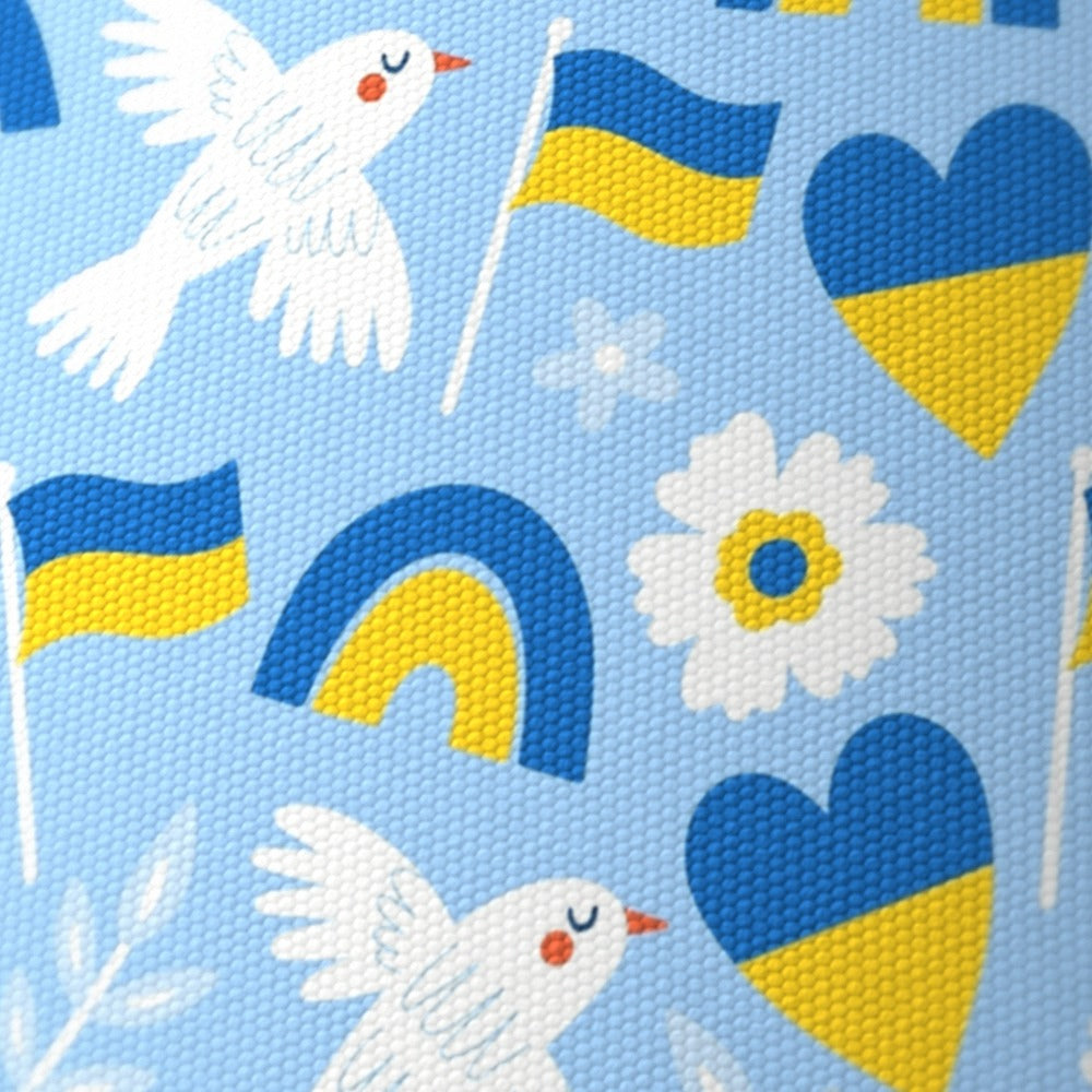 Peaceful Dove and Heart Pattern lampshade