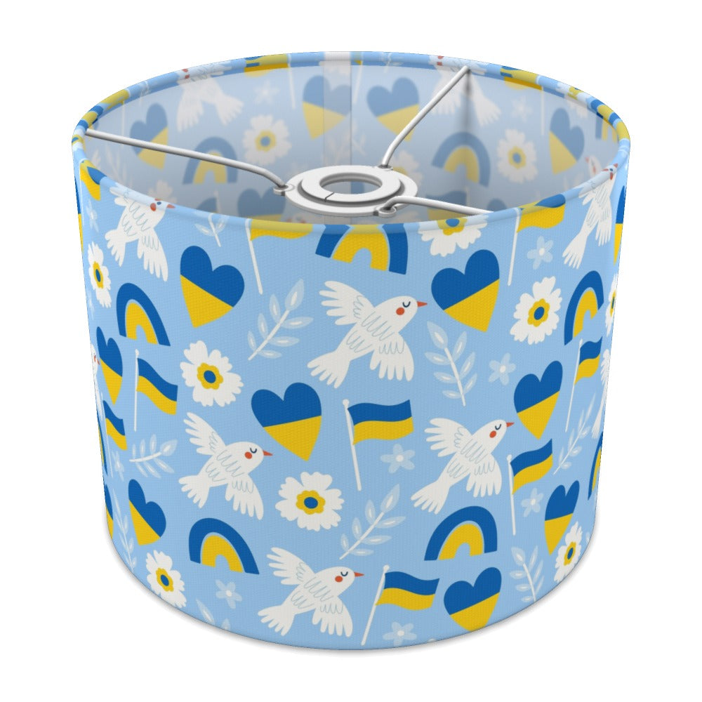 Peaceful Dove and Heart Pattern lampshade - 25cm Ceiling