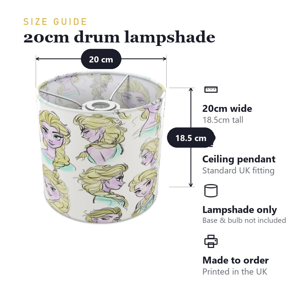 Frozen Princess Character lampshade