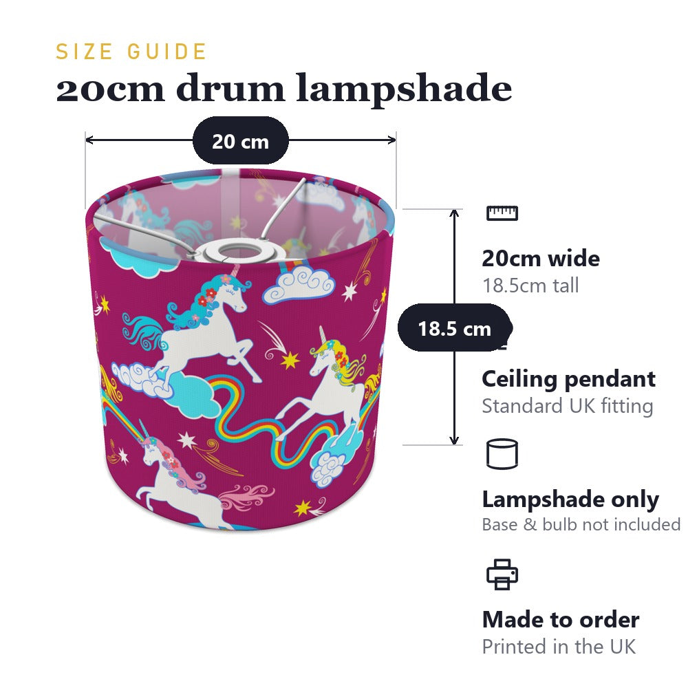 Magical Unicorn Dreamscape lampshade