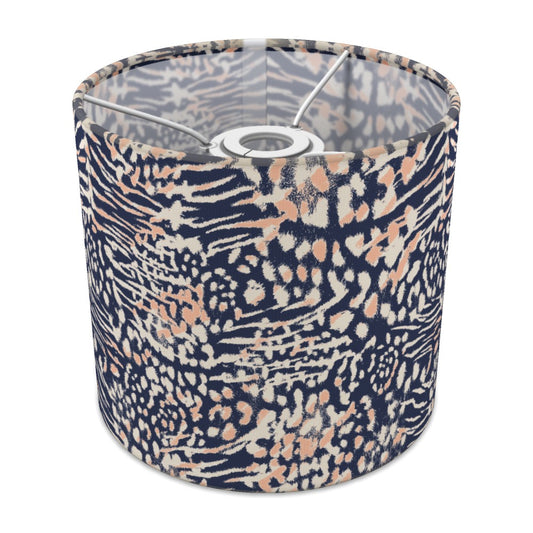 Navy and Peach Animal lampshade - 20cm Ceiling