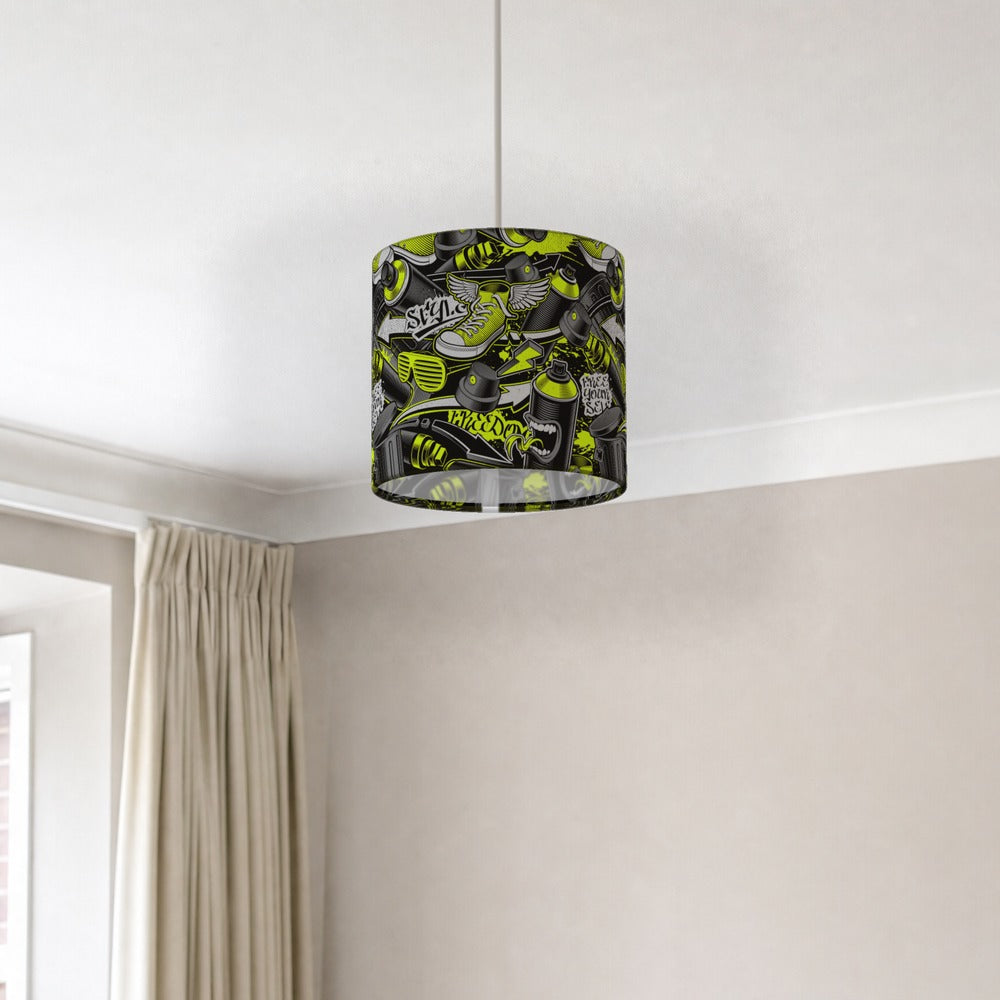 Urban Graffiti Spray lampshade