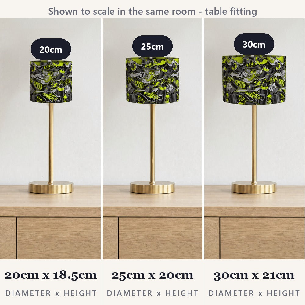 Urban Graffiti Spray lampshade