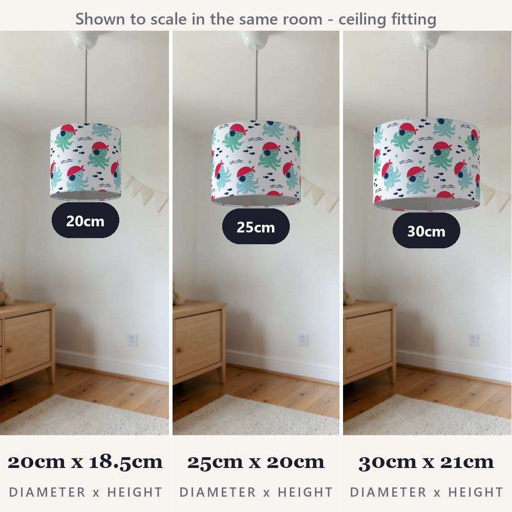 Pirate Squid Design lampshade