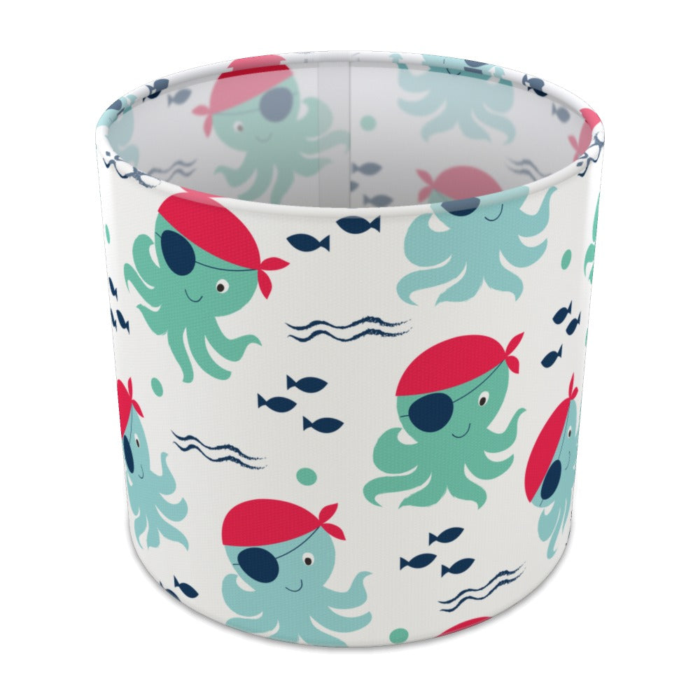 Pirate Squid Design lampshade - 20cm Table