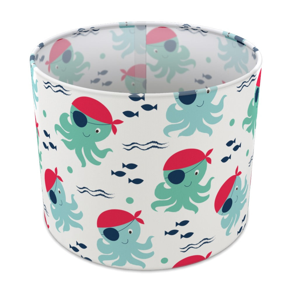 Pirate Squid Design lampshade - 25cm Table