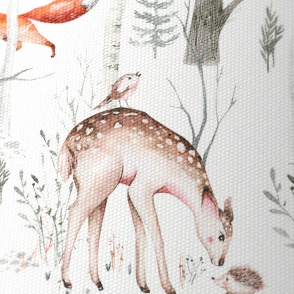 Woodland Fox and Deer lampshade