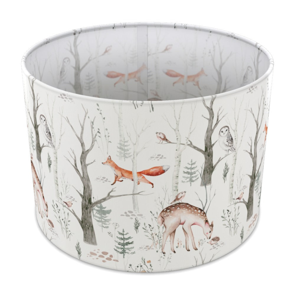 Woodland Fox and Deer lampshade - 30cm Table