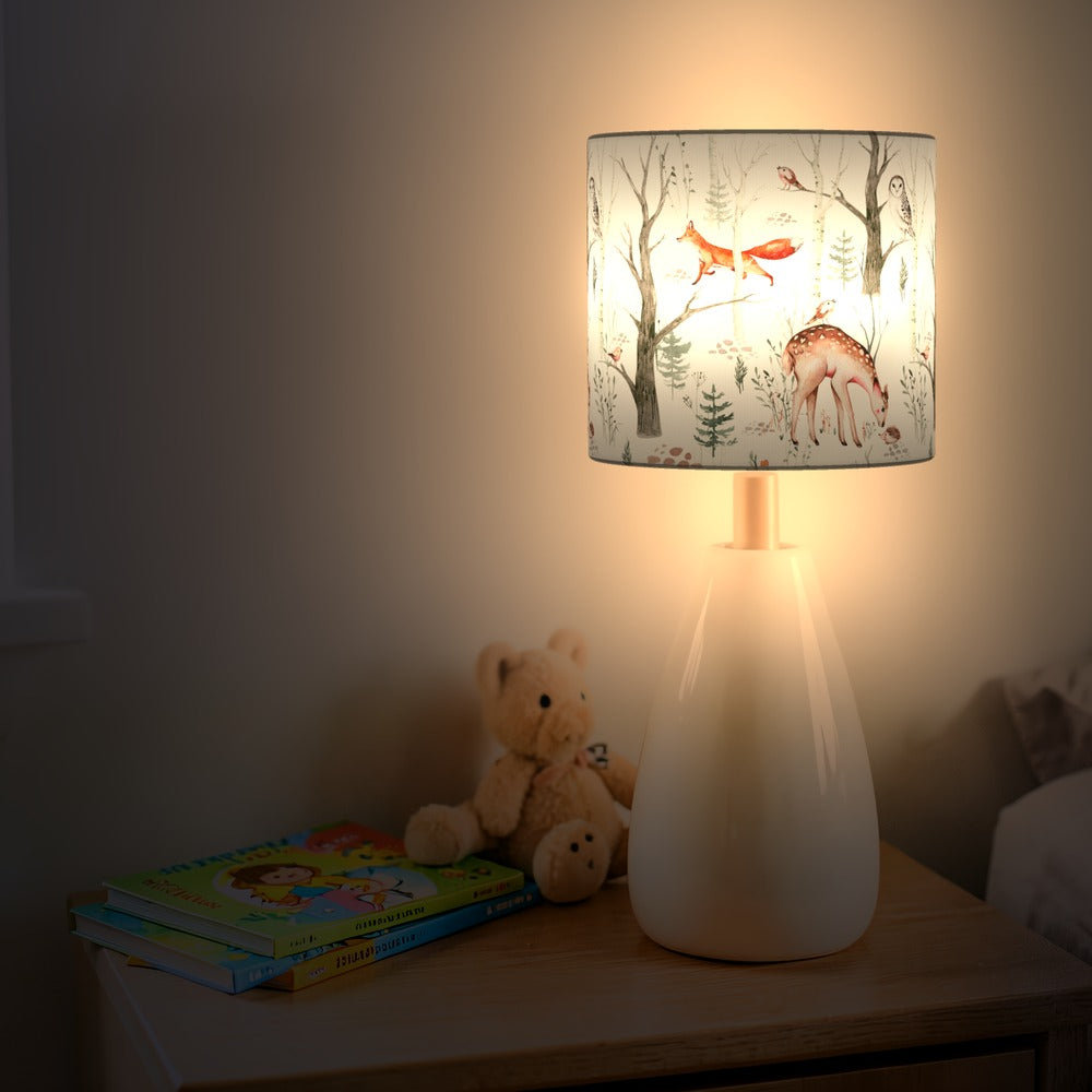 Woodland Fox and Deer lampshade