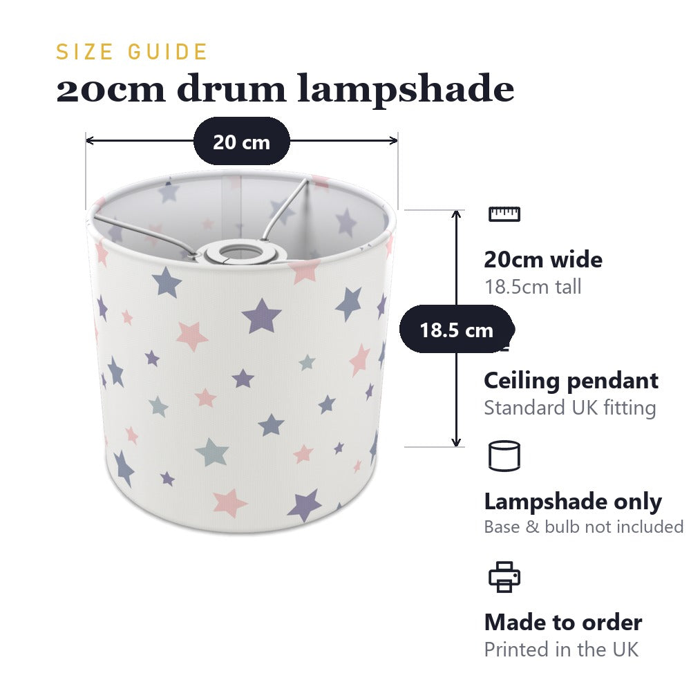 Pastel Starry Sky lampshade