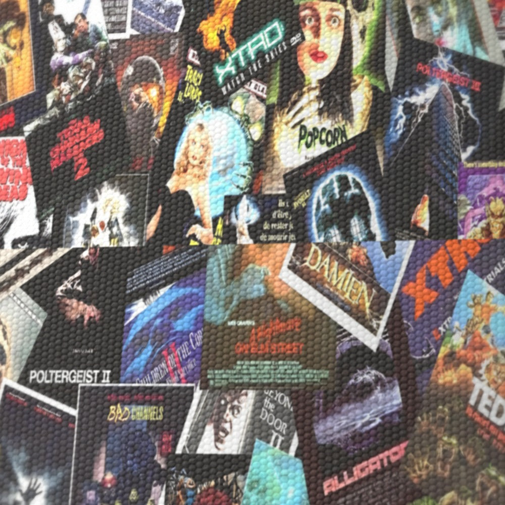 Horror Movie Collage lampshade