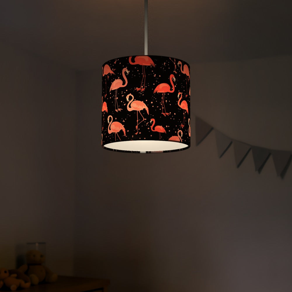 Pink Flamingo Pattern lampshade