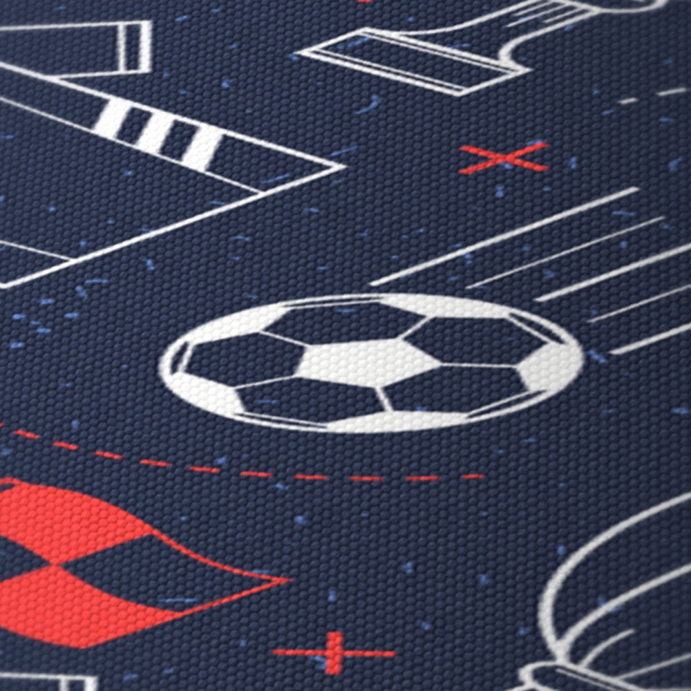 Navy Blue Soccer Theme lampshade