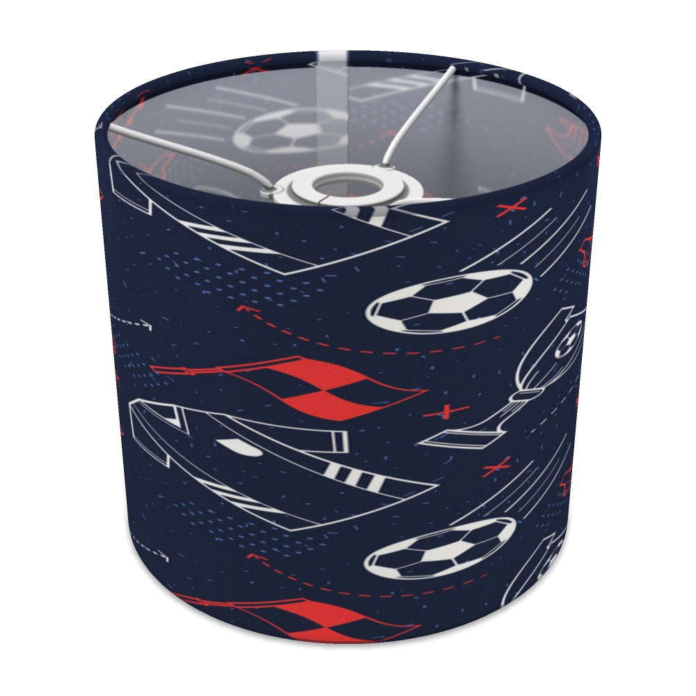 Navy Blue Soccer Theme lampshade - 20cm Ceiling