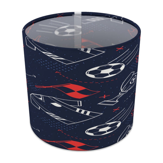 Navy Blue Soccer Theme lampshade - 20cm Table