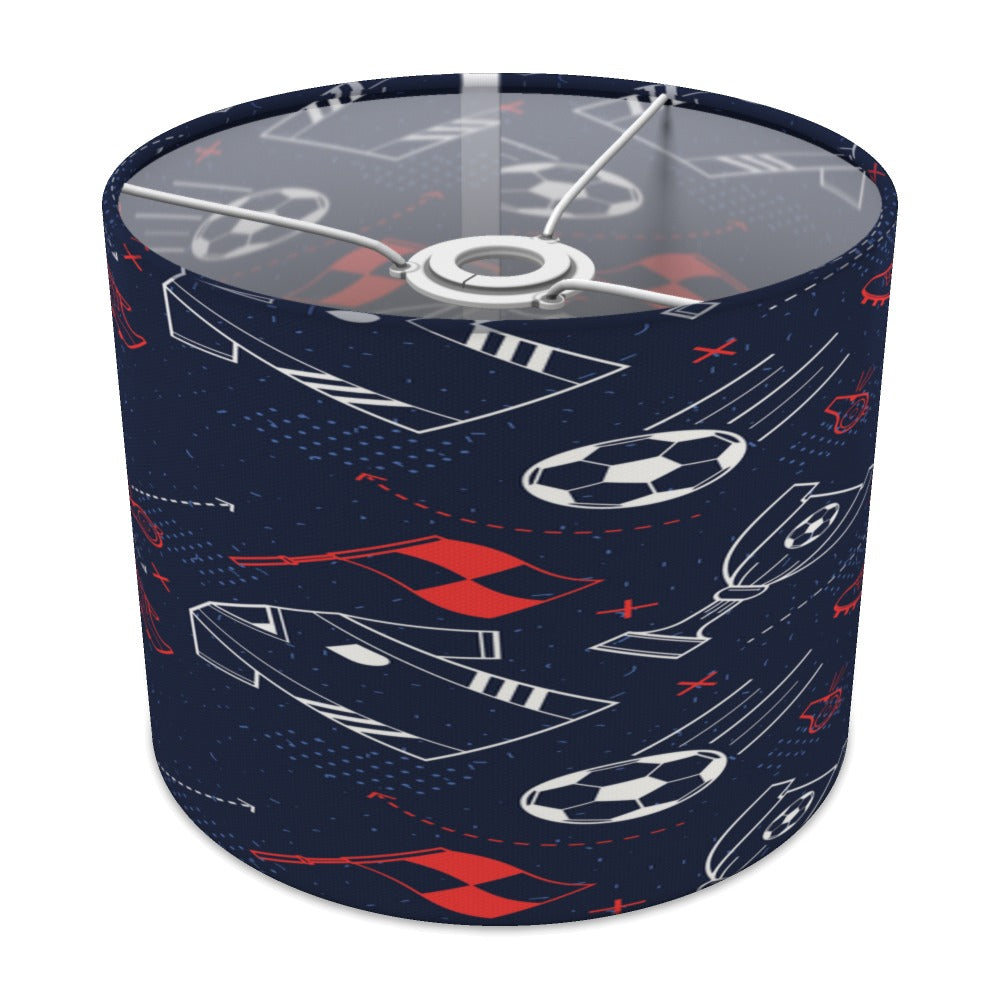 Navy Blue Soccer Theme lampshade - 25cm Ceiling