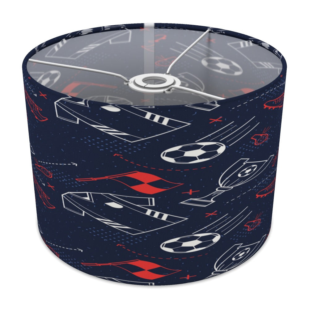 Navy Blue Soccer Theme lampshade - 30cm Ceiling