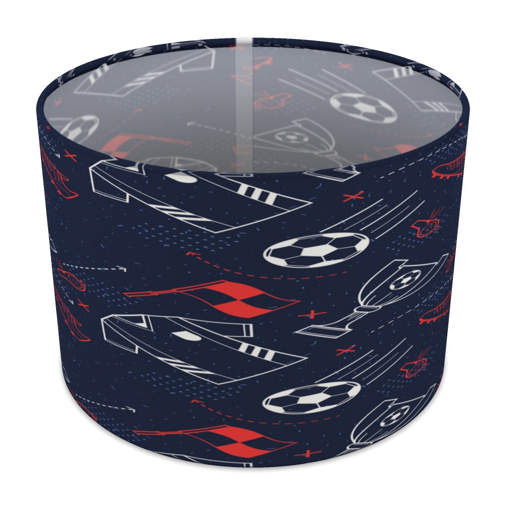 Navy Blue Soccer Theme lampshade - 30cm Table