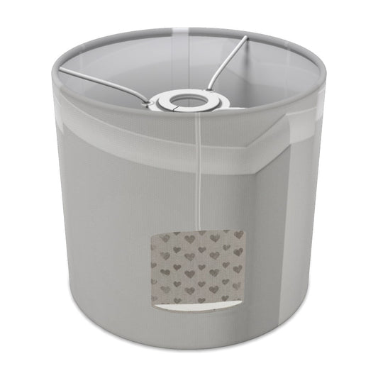 Grey Heart Pattern lampshade - 20cm Ceiling