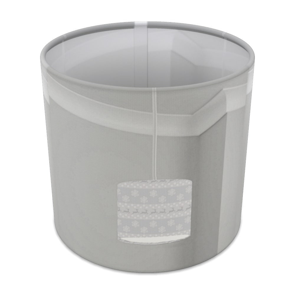 Grey Snowflake Reindeer Christmas lampshade - 20cm Table