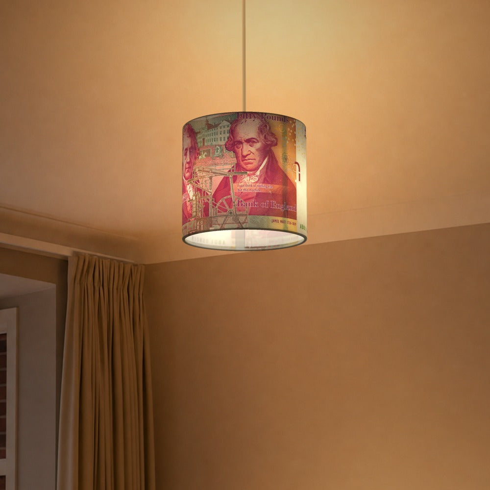 Money lampshade
