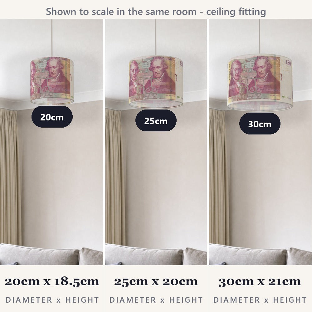 Money lampshade