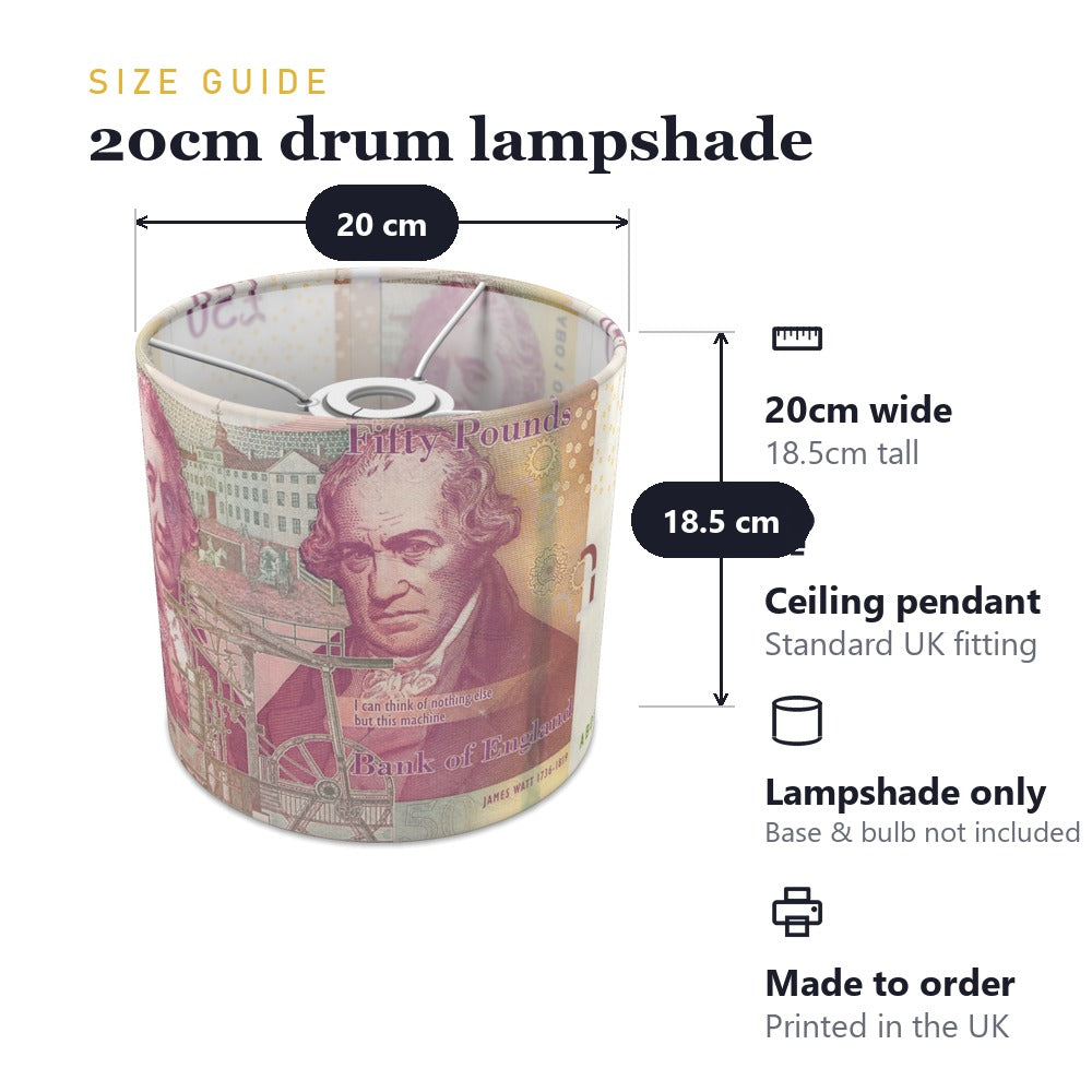 Money lampshade