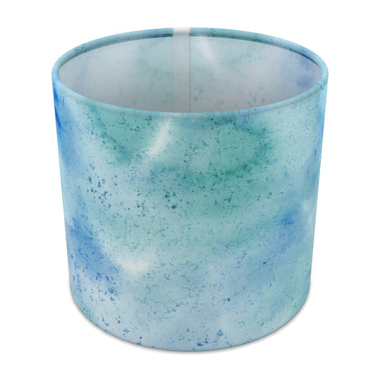 Blue Green Watercolor Pattern lampshade - 20cm Table
