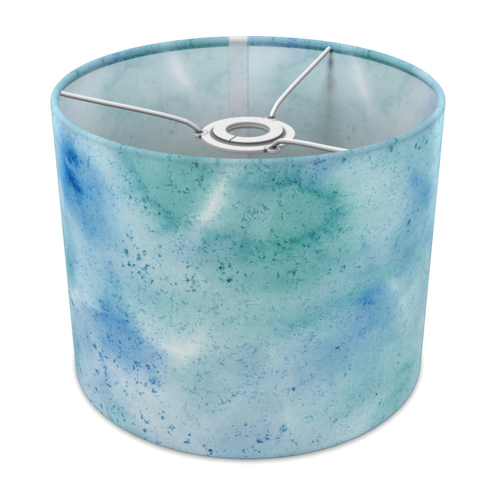 Blue Green Watercolor Pattern lampshade - 25cm Ceiling