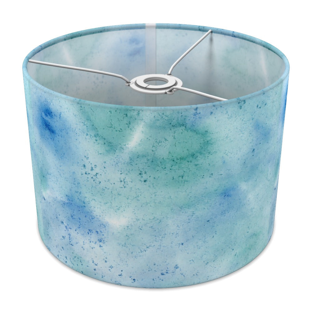 Blue Green Watercolor Pattern lampshade - 30cm Ceiling