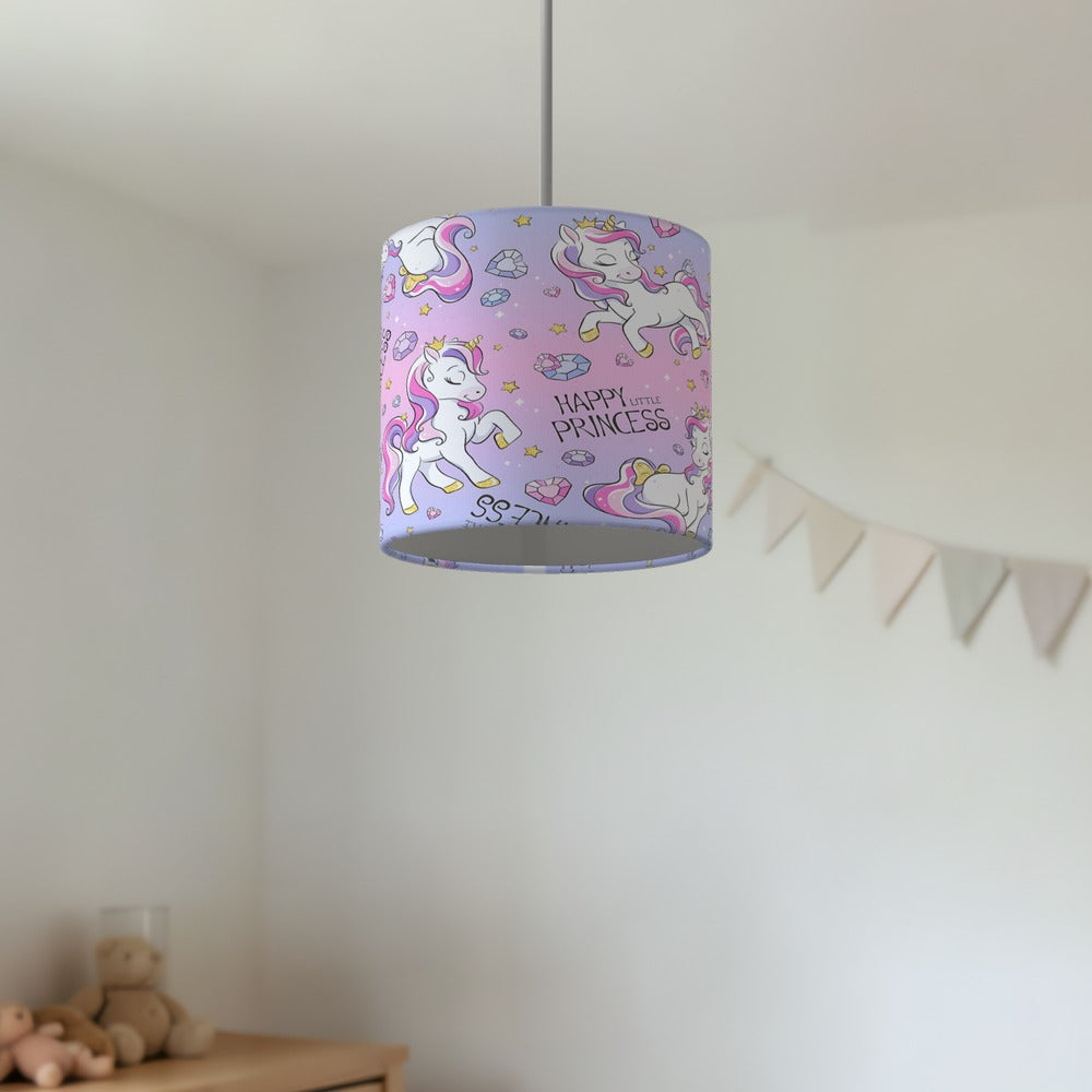 Pink Unicorn Princess lampshade