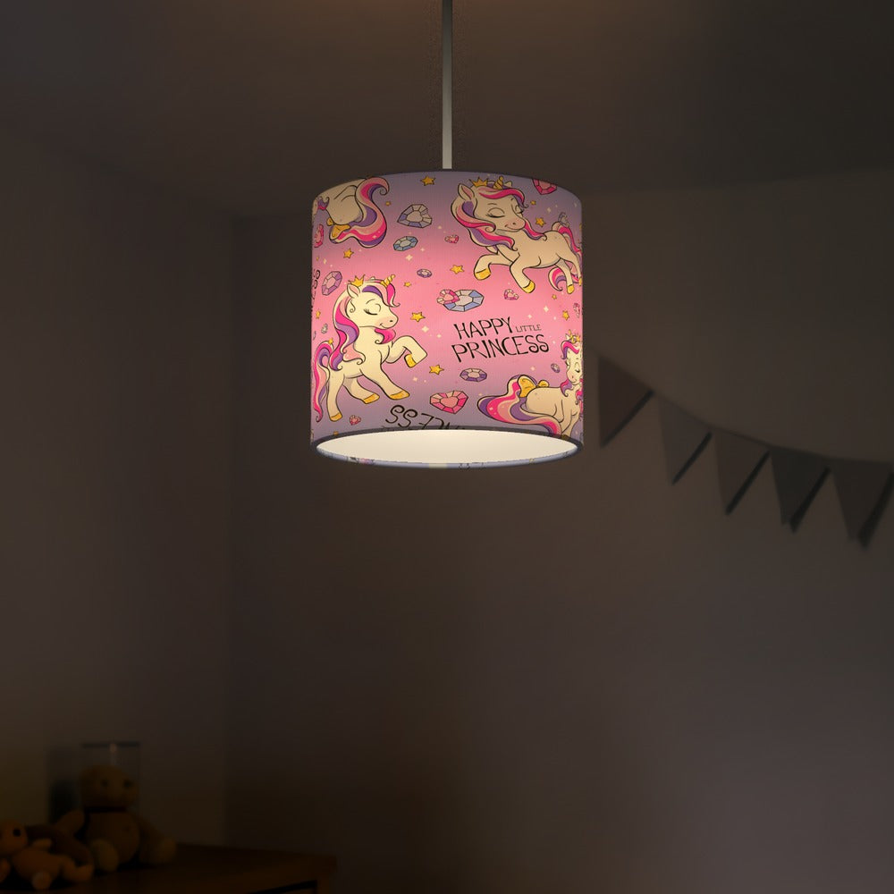 Pink Unicorn Princess lampshade
