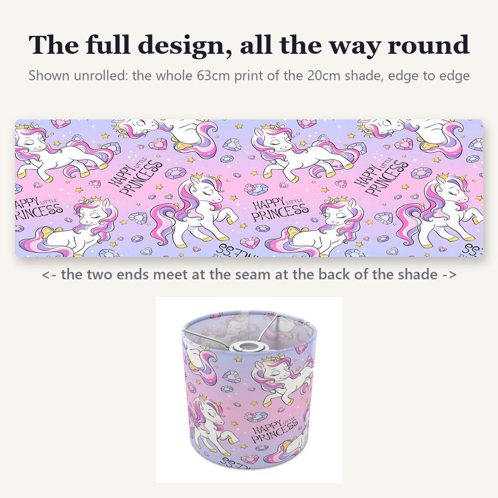 Pink Unicorn Princess lampshade