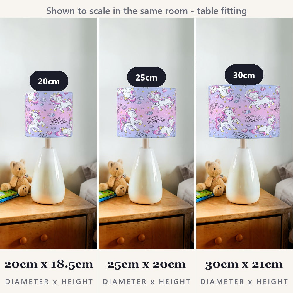 Pink Unicorn Princess lampshade