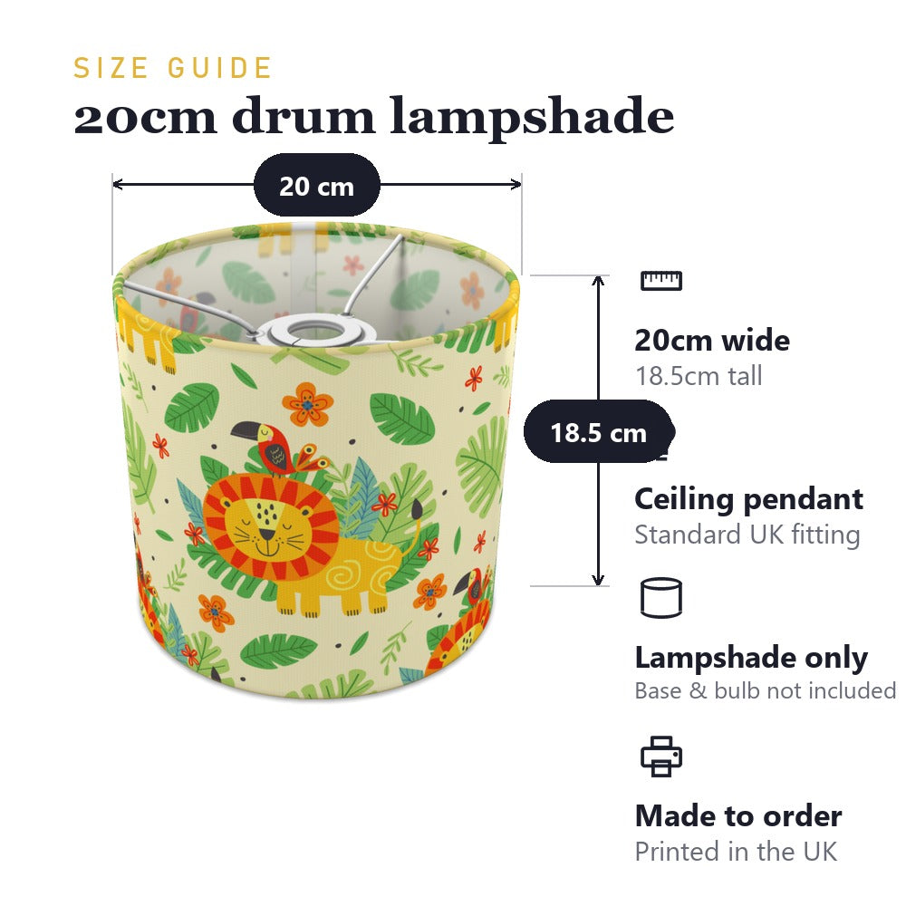 Jungle Safari Animal lampshade